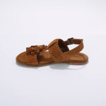 Sandales pompons en cuir - blancheporte