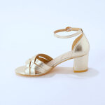 Sandales � talon dor�es - blancheporte