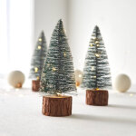 Sapin lumineux À led - lot de 3 - blancheporte Sapin lumineux À led - lot de 3 - blancheporte