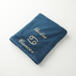 Serviettes de bain brodes cancer personnalisable - 420g / m2 - blancheporte
