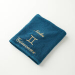 Serviettes de bain brodes gmeaux personnalisable - 420g / m2 - blancheporte