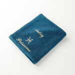 Serviettes de bain brod�es poisson personnalisable - 420g / m2 - blancheporte