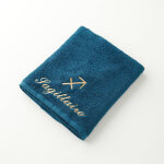 Serviettes de bain brodes sagittaire - 420g / m2 - blancheporte