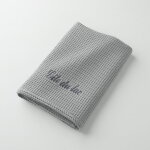 Serviette de bain nid d'abeille colombine�, personnalisable, 240 g / m2 - blancheporte