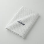 Serviette de bain nid d'abeille colombine, personnalisable, 240 g / m2 - blancheporte