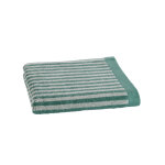 Serviette ponge coton fine rayure 500 g / m - blancheporte