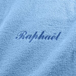 Collection serviettes de bain personnalisables confort moelleux - drap de douche : 70x130cm - bleu - ...