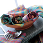 Serviette de table carreaux madras - lots - blancheporte