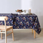 Serviette de table en coton imprim herbier - lot de 3 - blancheporte