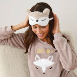 Set masque de nuit et chaussettes antidrapantes maille bouclette - blancheporte