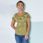 T - shirt boite, imprim papillons - blancheporte