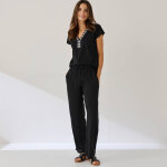 T - shirt brod� col v fantaisie - blancheporte