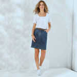 T - shirt col carr galon fantaisie - blancheporte