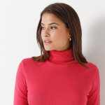 T - shirt col montant uni coton biologique( * * ) - blancheporte