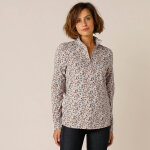 T - shirt col montant zipp imprim - blancheporte