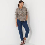 T - shirt col montant zippé imprimé - blancheporte T - shirt col montant zippé imprimé - blancheporte