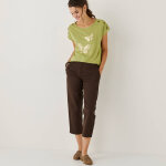 T - shirt col rond imprim� papillon dor� - blancheporte