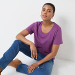 T - shirt col rond manches courtes - blancheporte