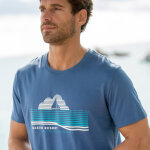 T - shirt col rond motif placé manches courtes - blancheporte T - shirt col rond motif placé manches courtes - blancheporte