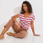 T - shirt col rond ray, tiss teint - blancheporte