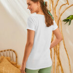 T - shirt col tunisien uni, coton - blancheporte T - shirt col tunisien uni, coton - blancheporte