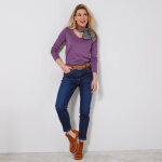 T - shirt col v manches longues - blancheporte