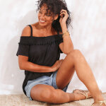 T - shirt paules dnudes, uni - blancheporte
