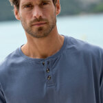 T - shirt henley confort manches courtes - coton biologique - blancheporte