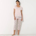 T - shirt imprimé fleurs - manches courtes - blancheporte T - shirt imprimé fleurs - manches courtes - blancheporte