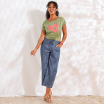 T - shirt imprim plac  love  - blancheporte