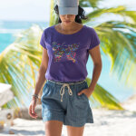 T - shirt imprim plac  papillon  - blancheporte
