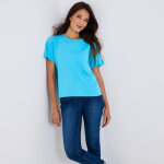 T - shirt loose en coton, uni - blancheporte T - shirt loose en coton, uni - blancheporte