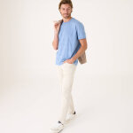 T - shirt maille piqu�e textur�e manches courtes - blancheporte