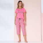 T - shirt manches courtes coton uni imprim plac  bohme  - blancheporte