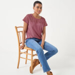 T - shirt manches courtes dentelle - blancheporte T - shirt manches courtes dentelle - blancheporte