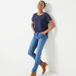 T - shirt manches courtes dentelle - blancheporte T - shirt manches courtes dentelle - blancheporte