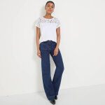 T - shirt manches courtes dentelle - blancheporte