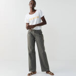 T - shirt manches courtes, imprim coeurs dors - blancheporte