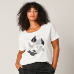 T - shirt manches courtes print plac� - blancheporte