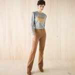 T - shirt manches longues, imprim brillant - blancheporte