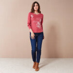 T shirt manches longues imprim fleuri - blancheporte