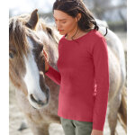 T - shirt manches longues, jersey en coton biologique( * * ) - blancheporte T - shirt manches longues, jersey en coton biologique( * * ) - blancheporte