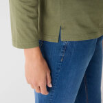 T - shirt marinire manches longues, brod  c?ur  uni ou imprim lopard - blancheporte