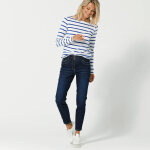 T - shirt marinire manches longues, coton biologique( * * ) - blancheporte