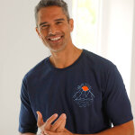 T - shirt pyjama coton imprim� plac� manches courtes - blancheporte