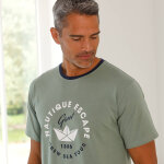 T - shirt pyjama imprim� manches courtes - blancheporte