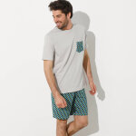 T - shirt pyjama manches courtes gris - blancheporte
