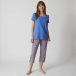 T - shirt pyjama manches courtes motif floral imprimé - blancheporte T - shirt pyjama manches courtes motif floral imprimé - blancheporte