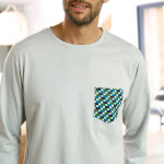 T - shirt pyjama manches longues gris - blancheporte T - shirt pyjama manches longues gris - blancheporte