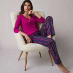 T - shirt de pyjama manches longues imprim estrella - blancheporte